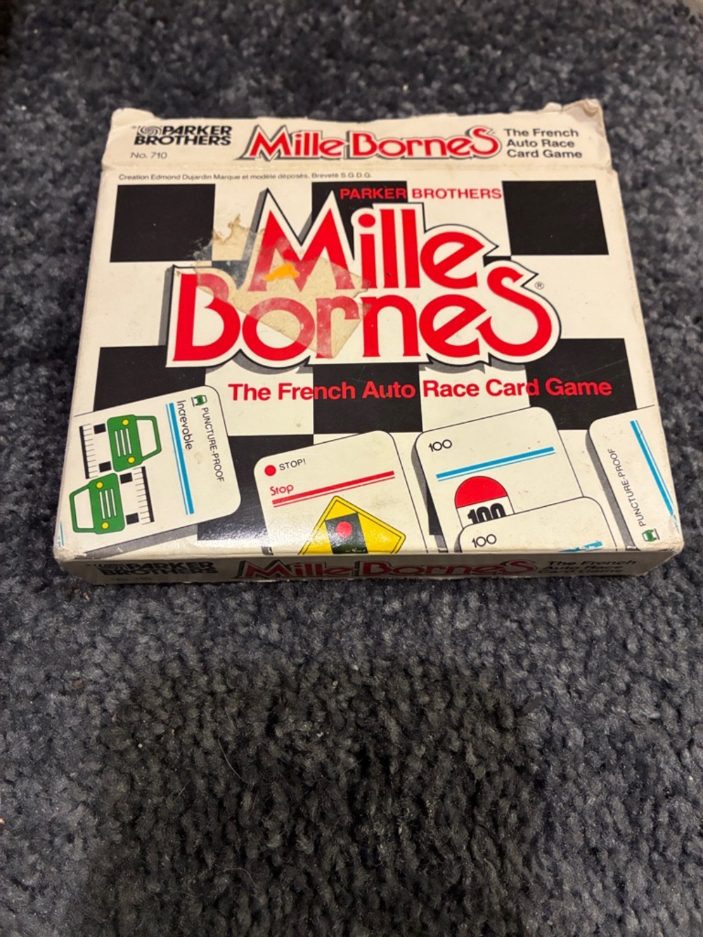 Vintage Parker Brothers Mille Bornes  The French Auto Race Card Game